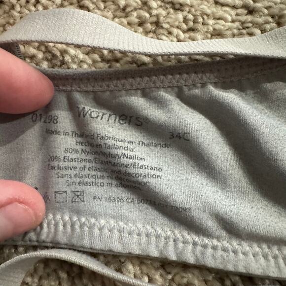 Warner’s Elements of Bliss Lift Bra Women's Size 34C Light Gray Wireless - Picture 6 of 6